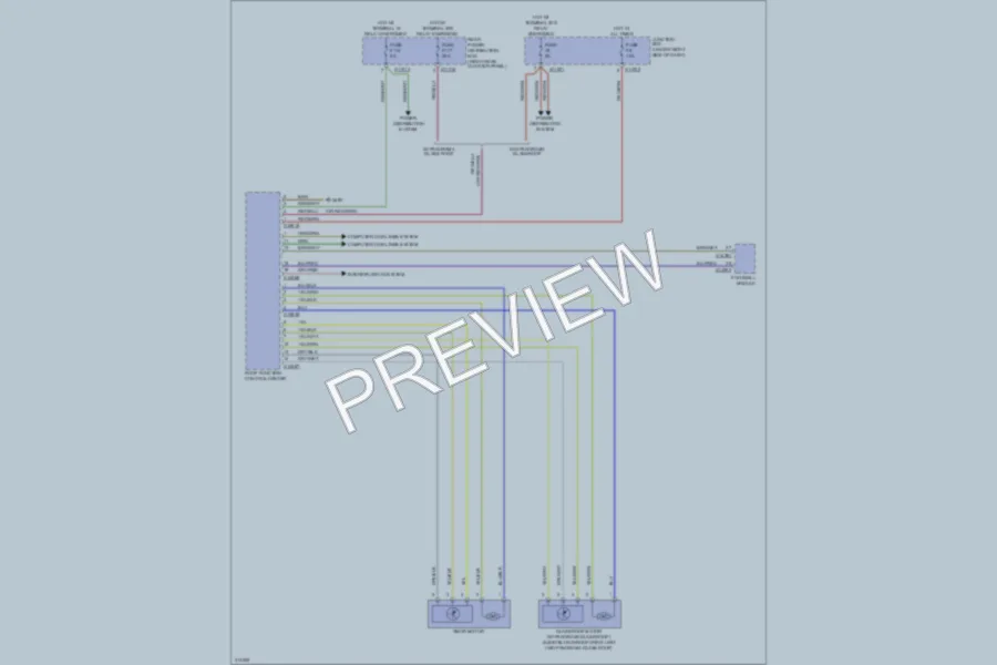 2009 BMW X6 Power Top Sunroof wiring diagram preview