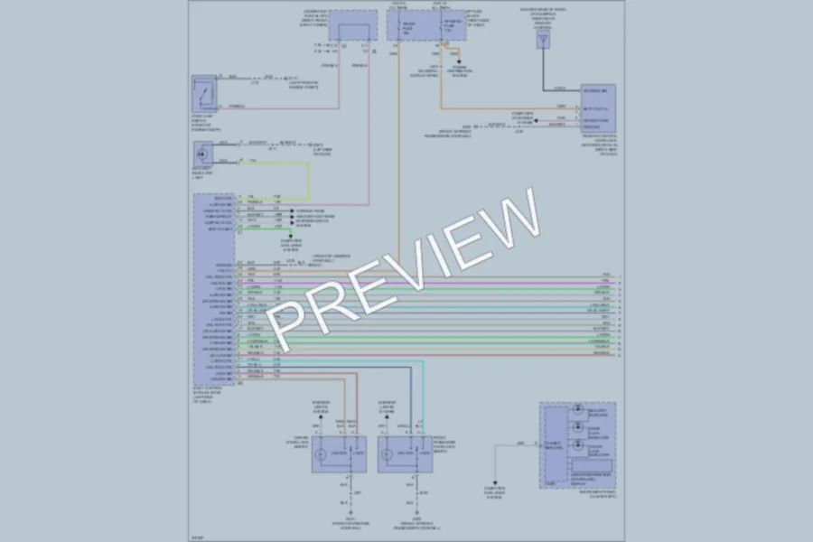 2009 Buick LaCrosse Power Door Locks wiring diagram preview