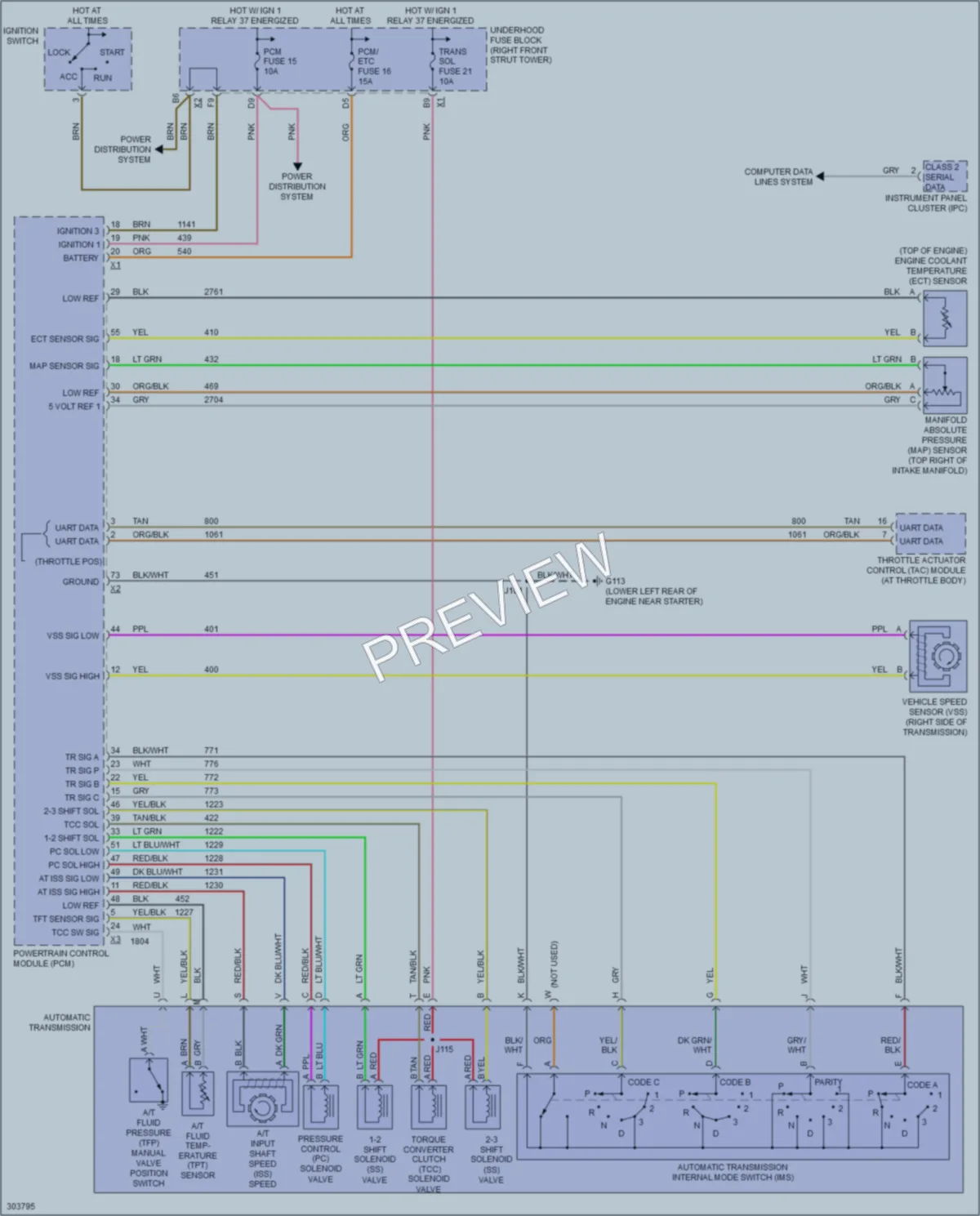 2009 Buick LaCrosse Transmission wiring diagram preview