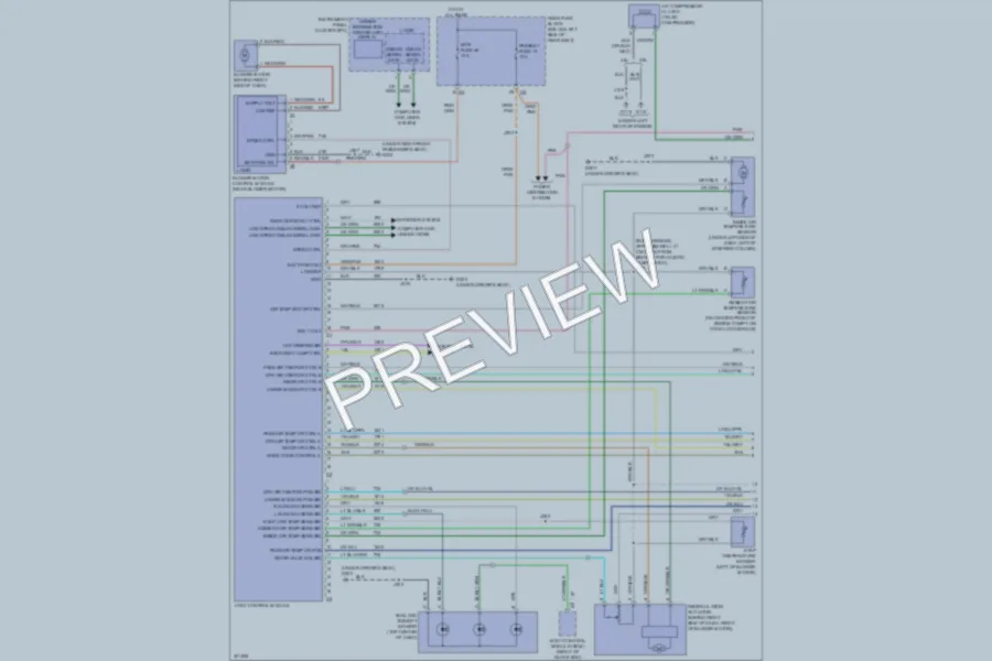 2009 Buick Lucerne Air Conditioning wiring diagram preview