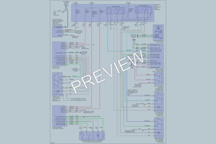 2009 Buick Lucerne Power Door Locks wiring diagram preview