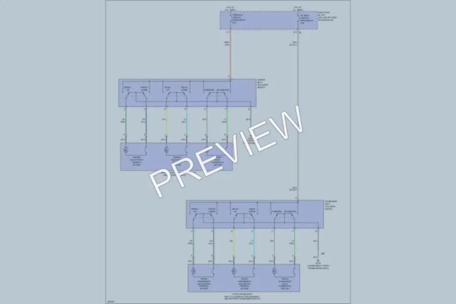 2009 Buick Lucerne Power Seats wiring diagram preview