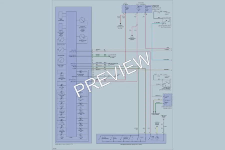2009 Cadillac CTSV Instrument Cluster wiring diagram preview