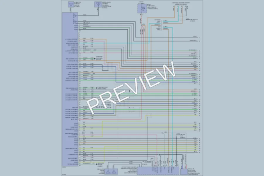 2009 Cadillac CTSV Radio wiring diagram preview