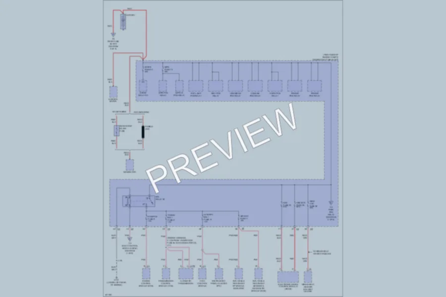 2009 Cadillac DTS Power Distribution wiring diagram preview
