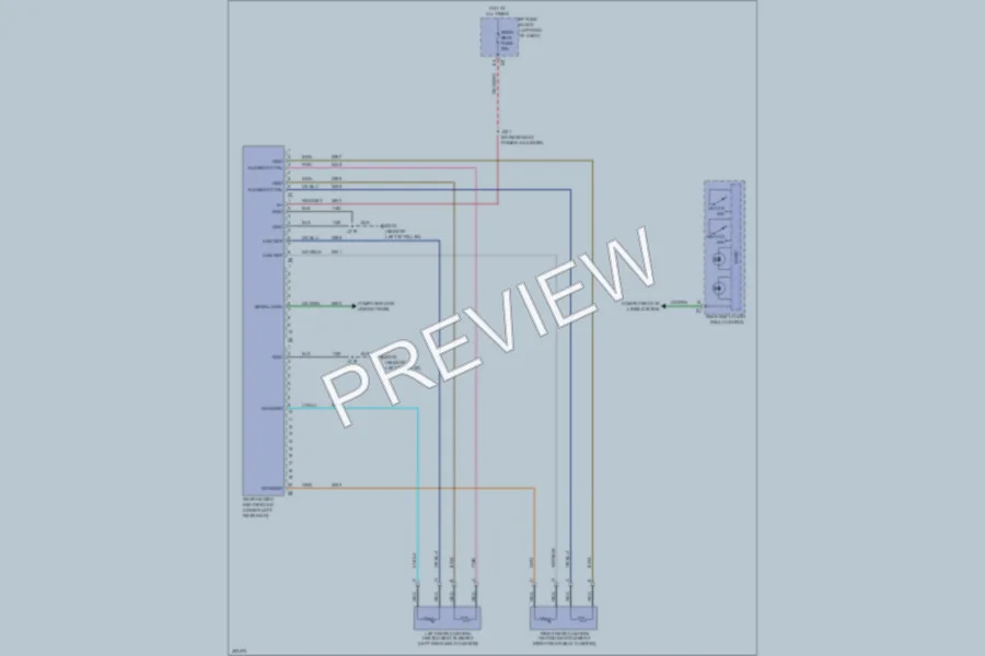 2009 Cadillac EscaladeESV Power Seats wiring diagram preview