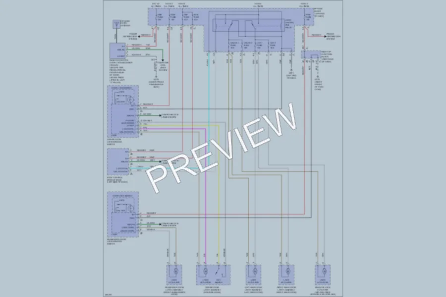 2009 Cadillac EscaladeEXT Power Door Locks wiring diagram preview