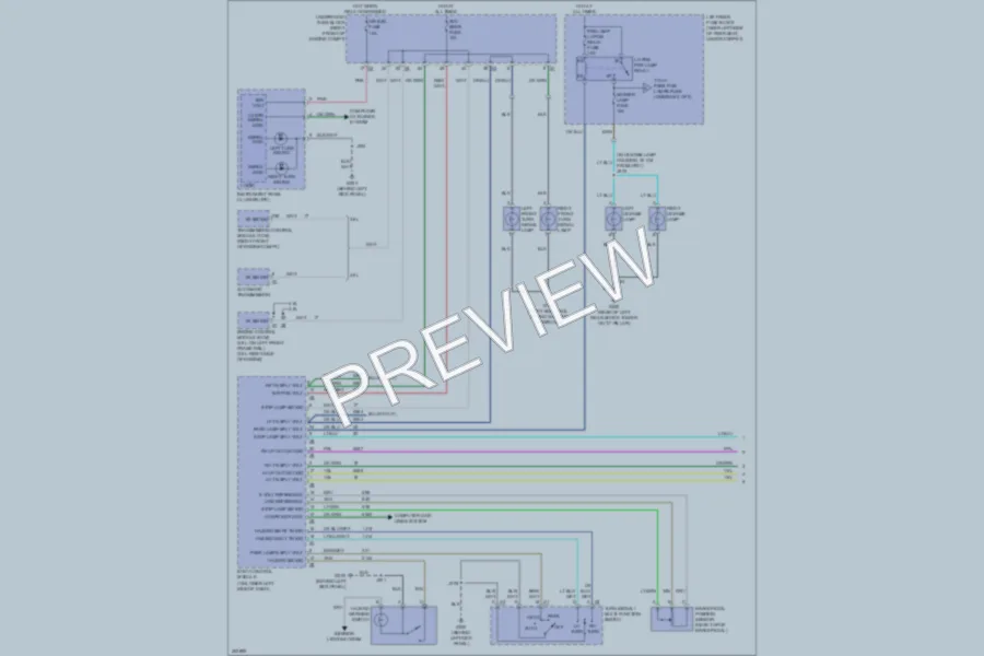 2009 Cadillac SRX Exterior Lights wiring diagram preview