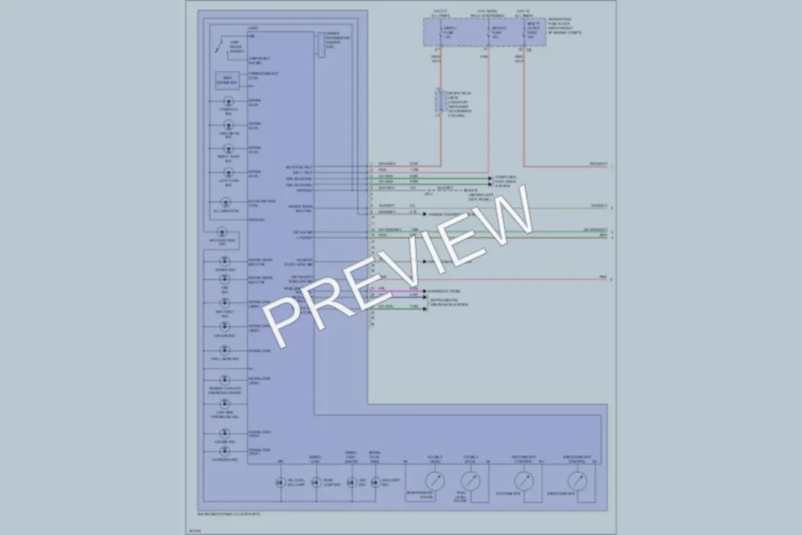 2009 Cadillac SRX Instrument Cluster wiring diagram preview