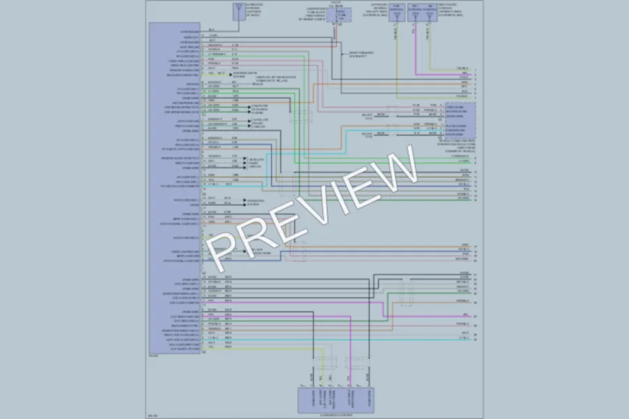 2009 Cadillac SRX Radio wiring diagram preview