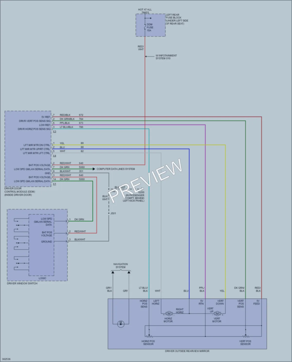 2009 Cadillac STS Memory Systems wiring diagram preview