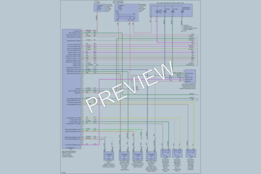 2009 Cadillac STS Supplemental Restraints wiring diagram preview