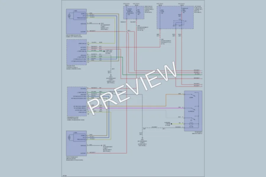 2009 Cadillac STSV Power Windows wiring diagram preview