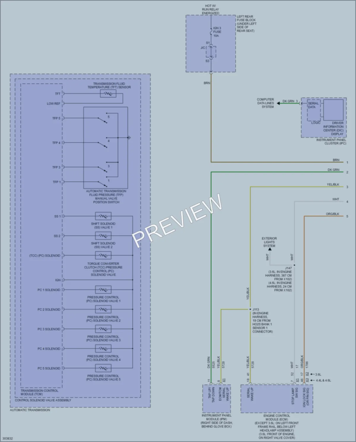 2009 Cadillac STSV Transmission wiring diagram preview