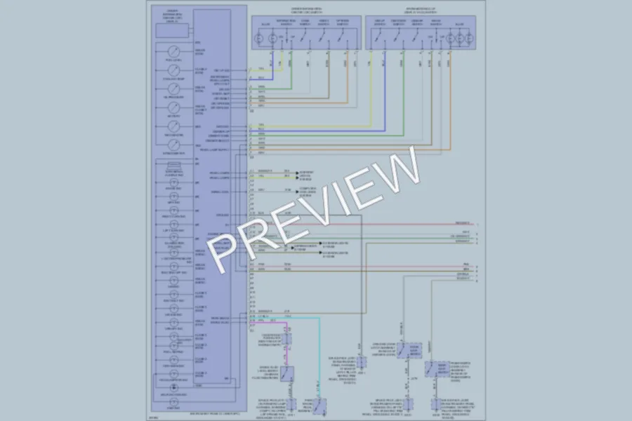 2009 Cadillac XLR Instrument Cluster wiring diagram preview