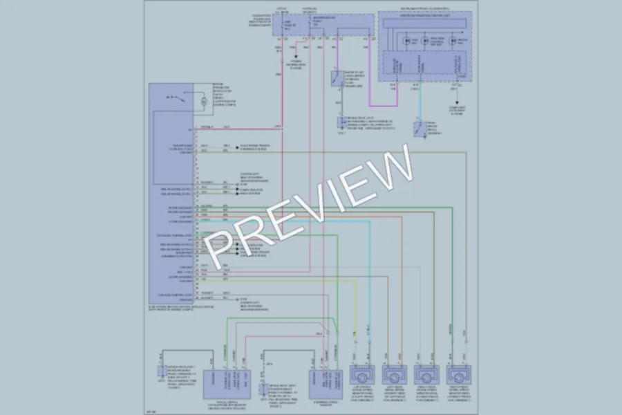 2009 Cadillac XLRV Anti Lock Brakes wiring diagram preview