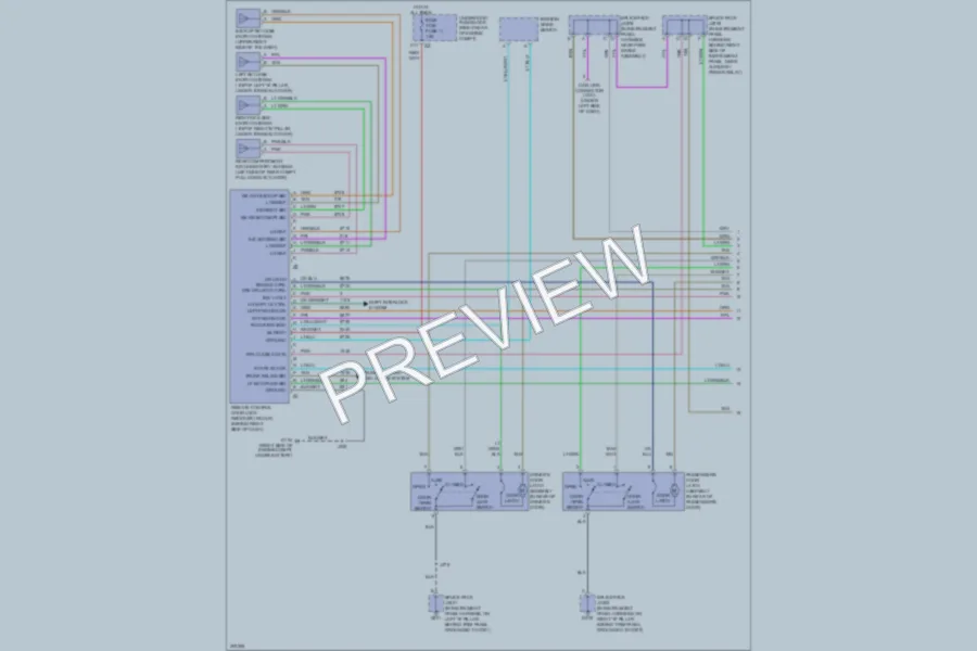 2009 Cadillac XLRV Anti Theft wiring diagram preview