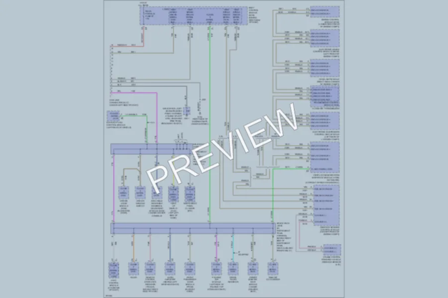 2009 Cadillac XLRV Computer Data Lines wiring diagram preview
