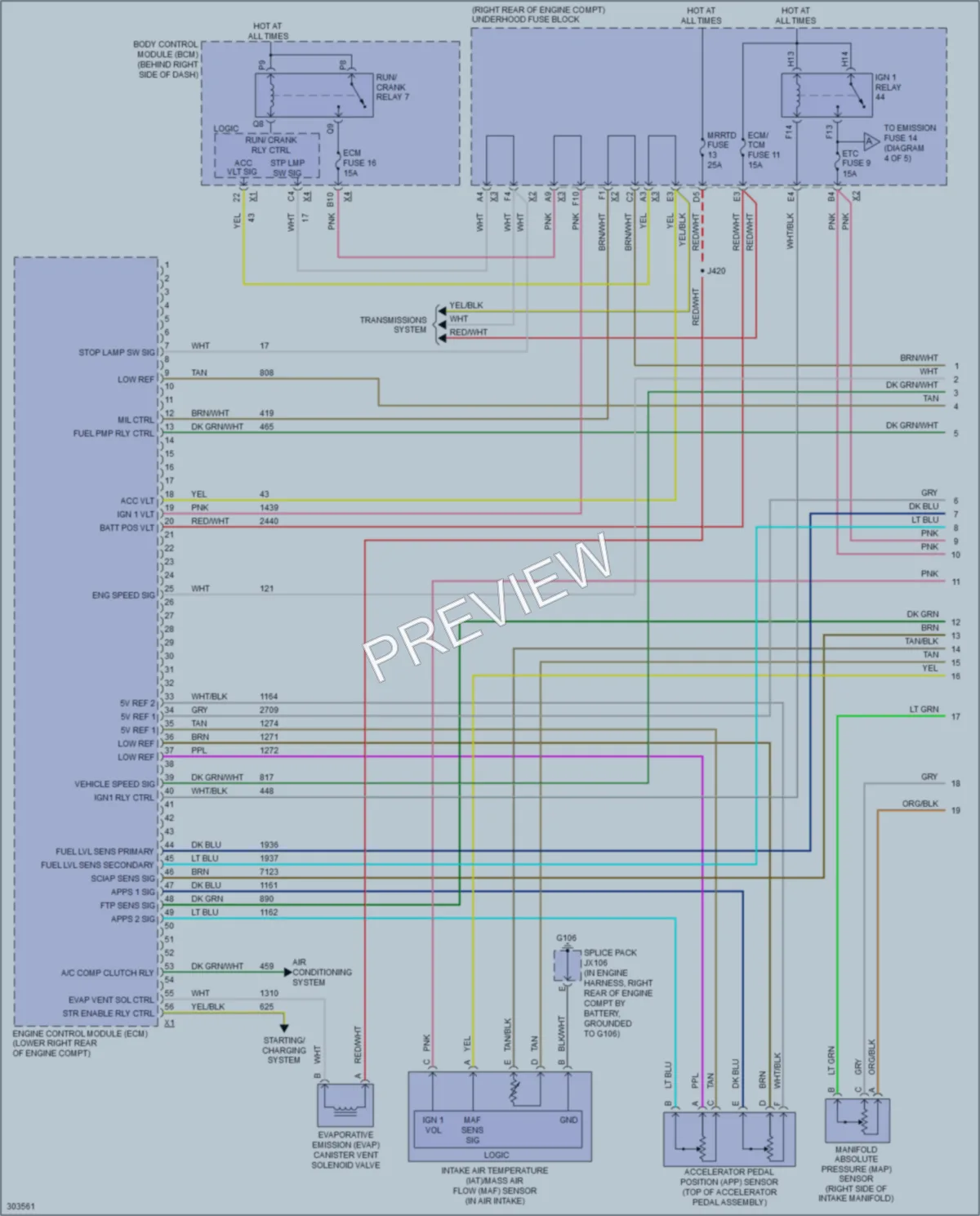 2009 Cadillac XLRV Engine Performance wiring diagram preview