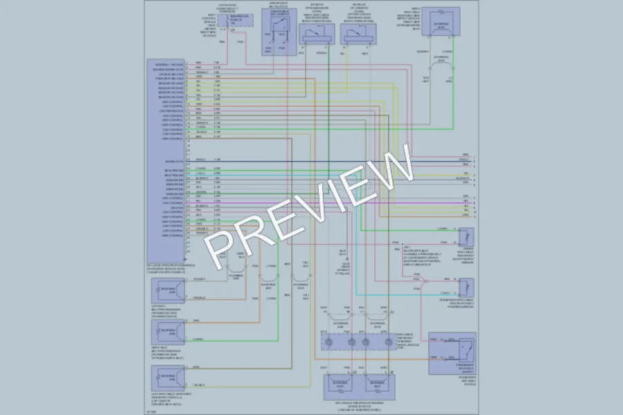 2009 Cadillac XLRV Supplemental Restraints wiring diagram preview