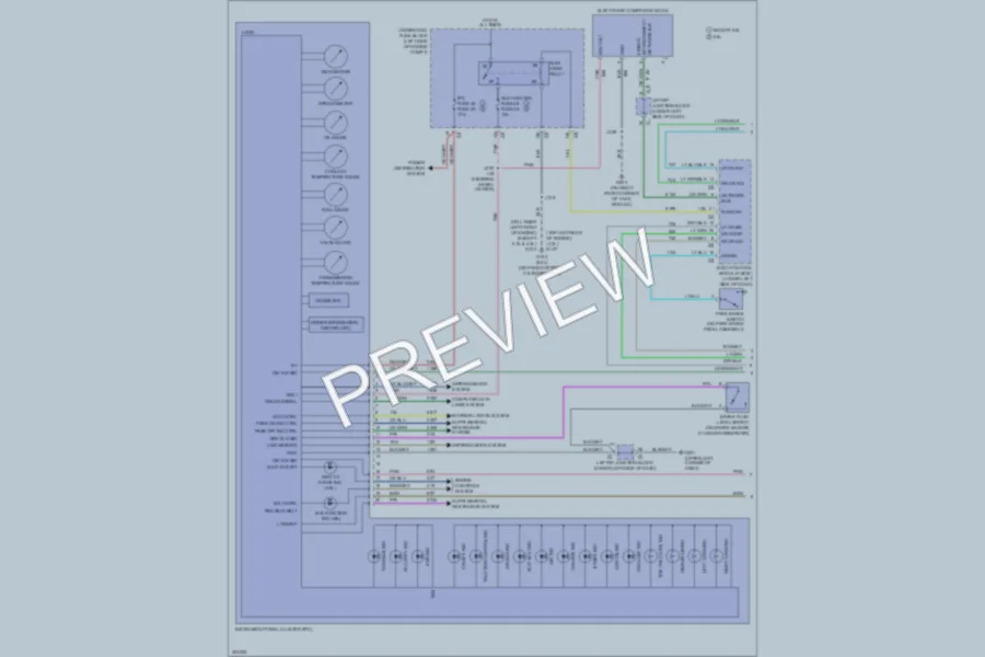 2009 Chevrolet 1500 Instrument Cluster wiring diagram preview