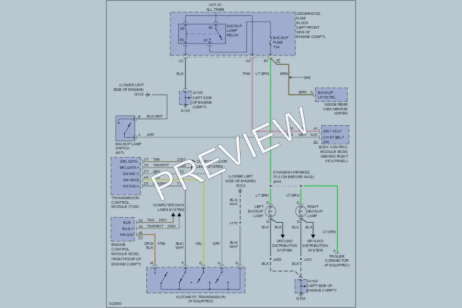 2009 Chevrolet Colorado Exterior Lights wiring diagram preview
