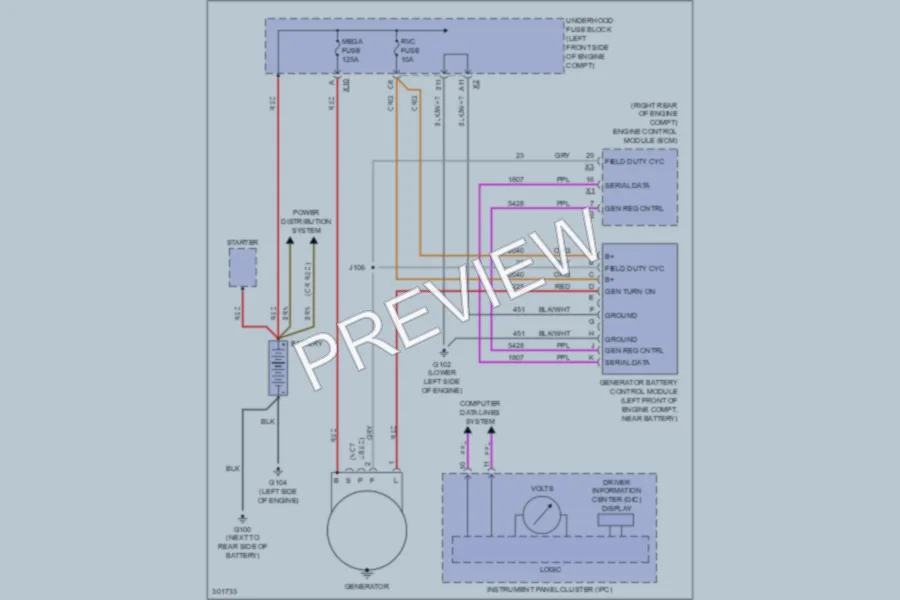 2009 Chevrolet Colorado Starting Charging wiring diagram preview