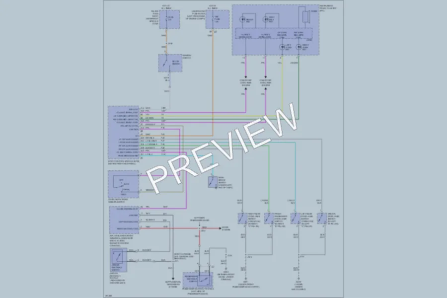 2009 Chevrolet Colorado Warning Systems wiring diagram preview