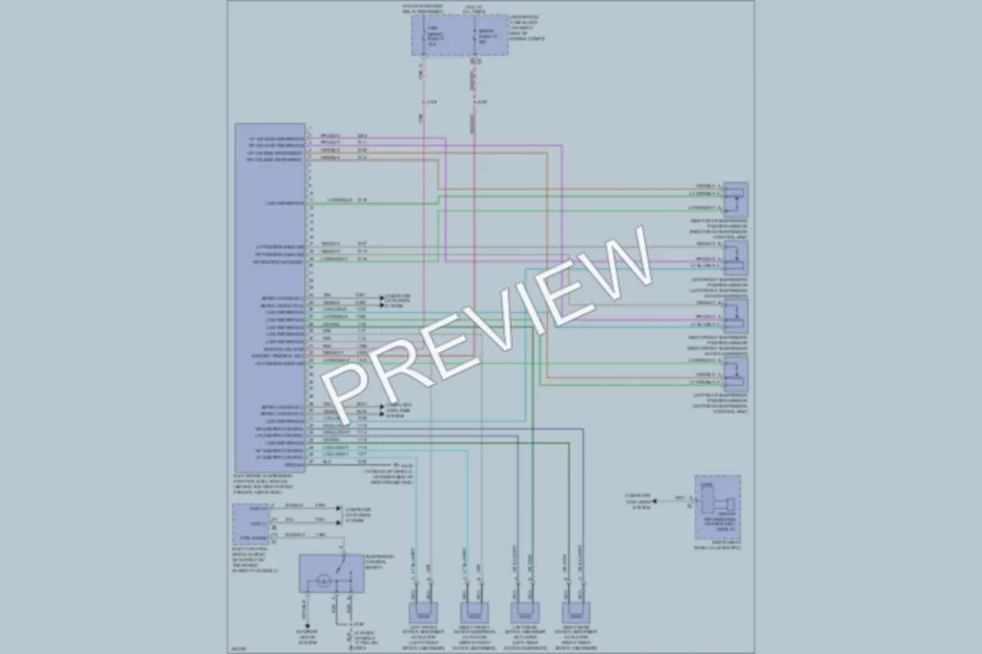 2009 Chevrolet Corvette Electronic Suspension wiring diagram preview