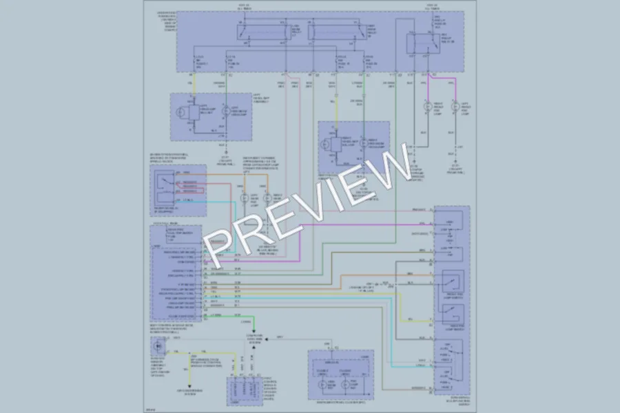 2009 Chevrolet Corvette Headlights wiring diagram preview