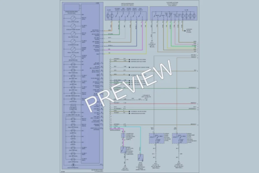 2009 Chevrolet Corvette Instrument Cluster wiring diagram preview
