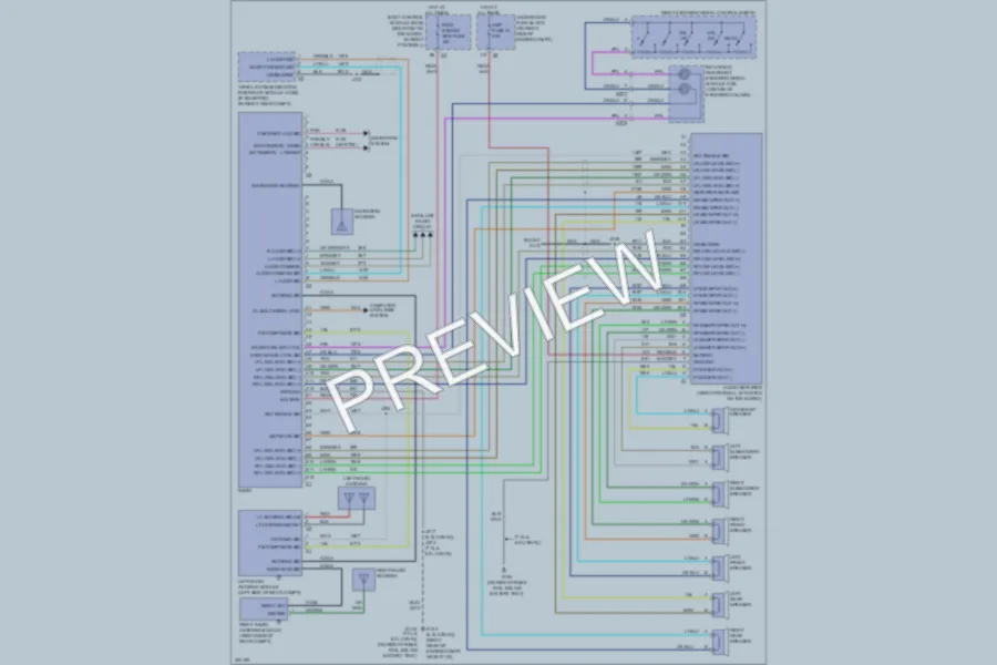 2009 Chevrolet Corvette Radio wiring diagram preview