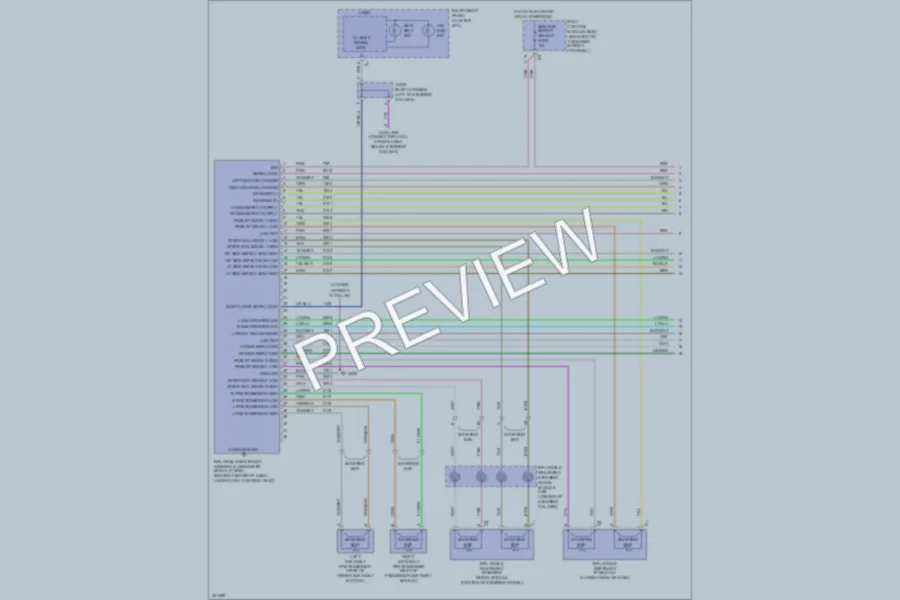2009 Chevrolet Corvette Supplemental Restraints wiring diagram preview