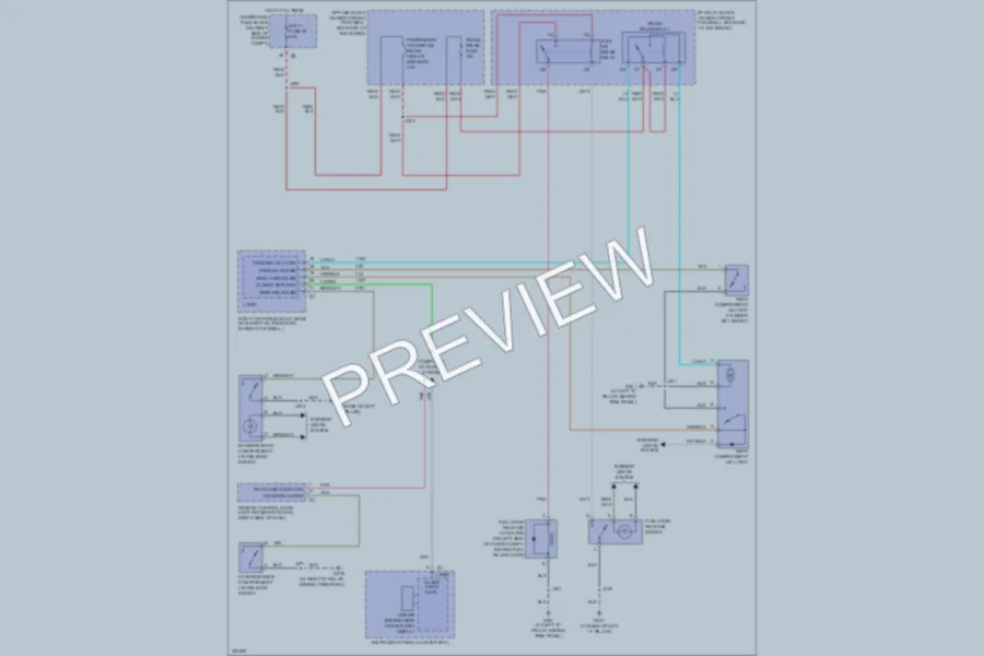 2009 Chevrolet Corvette Trunk Tailgate Fuel Door wiring diagram preview