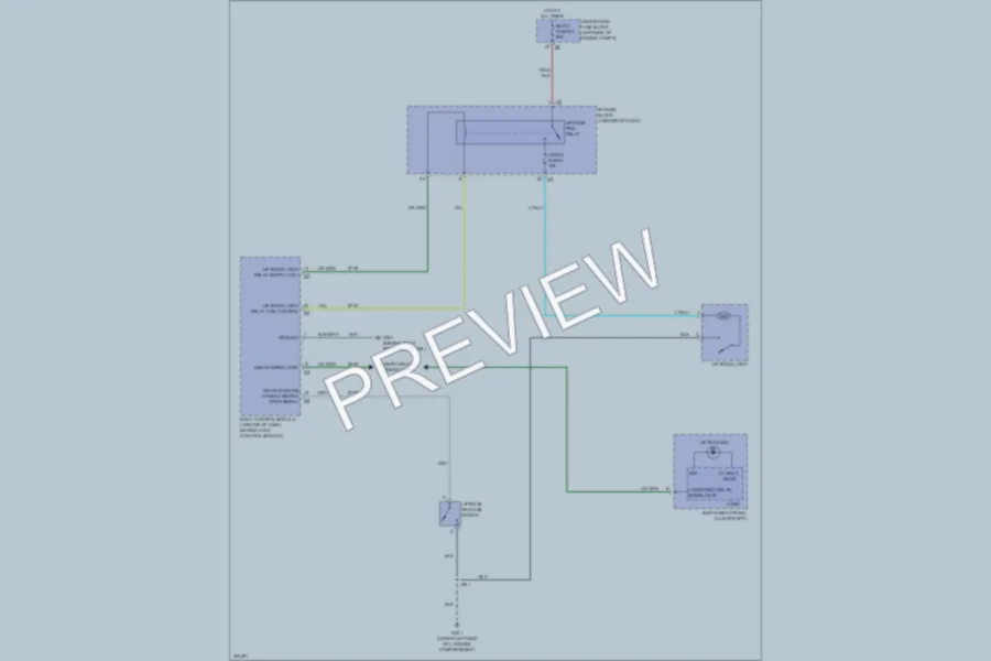 2009 Chevrolet Equinox Trunk Tailgate Fuel Door wiring diagram preview