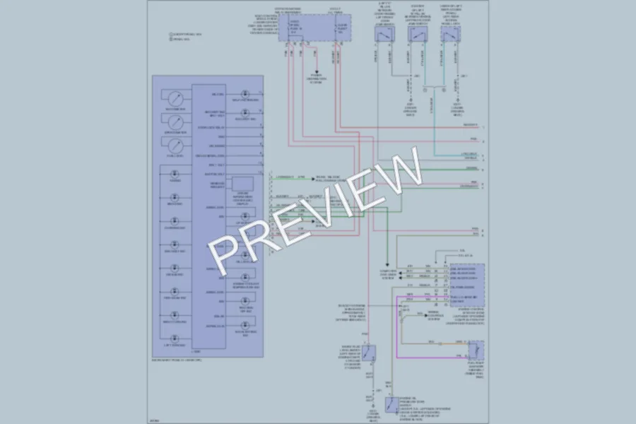 2009 Chevrolet HHR Instrument Cluster wiring diagram preview