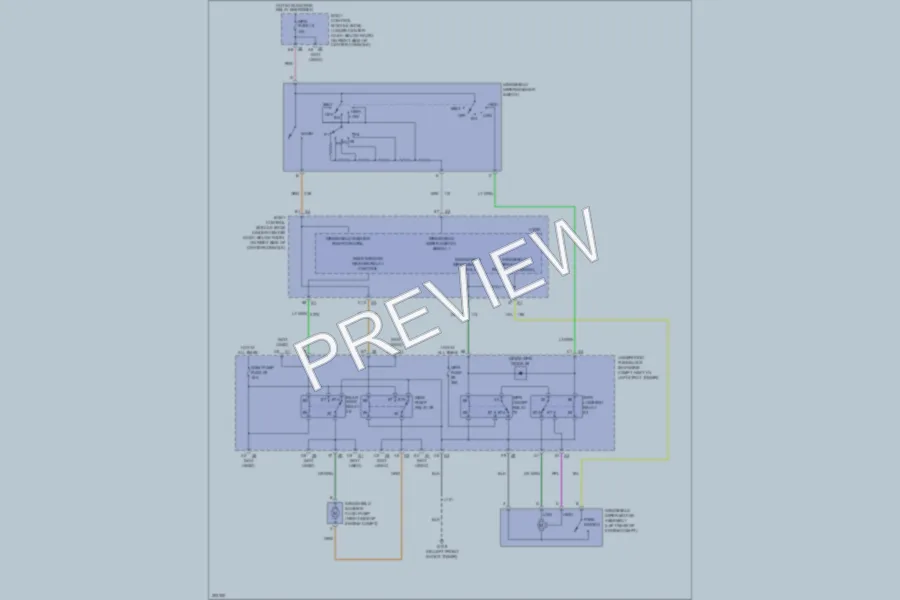 2009 Chevrolet HHR Wiper Washer wiring diagram preview