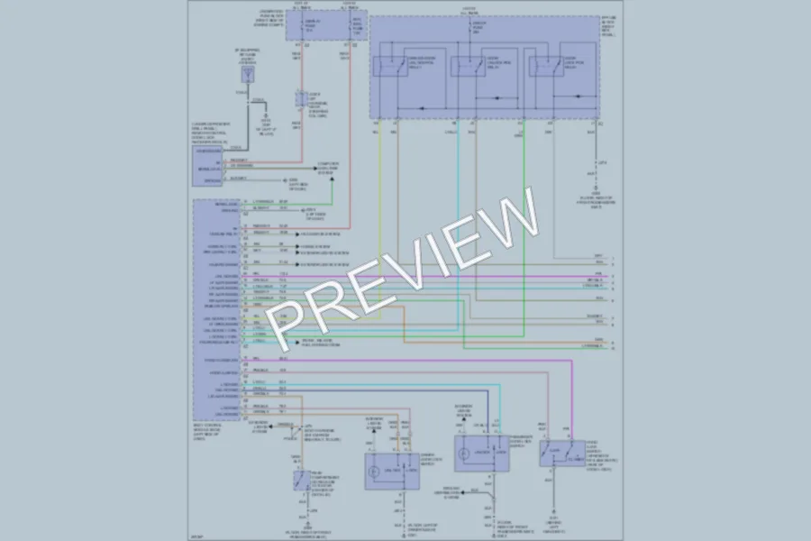 2009 Chevrolet Impala Power Door Locks wiring diagram preview