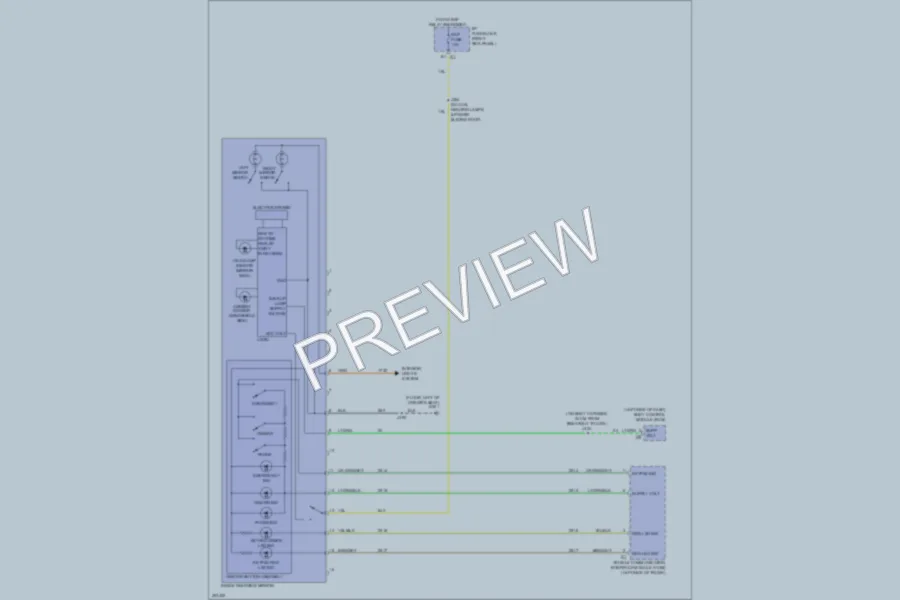 2009 Chevrolet Impala Power Mirrors wiring diagram preview