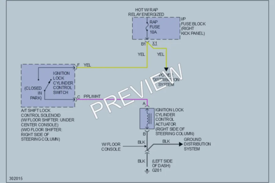 2009 Chevrolet Impala Shift Interlock wiring diagram preview