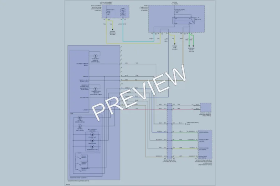 2009 Chevrolet Malibu Power Mirrors wiring diagram preview