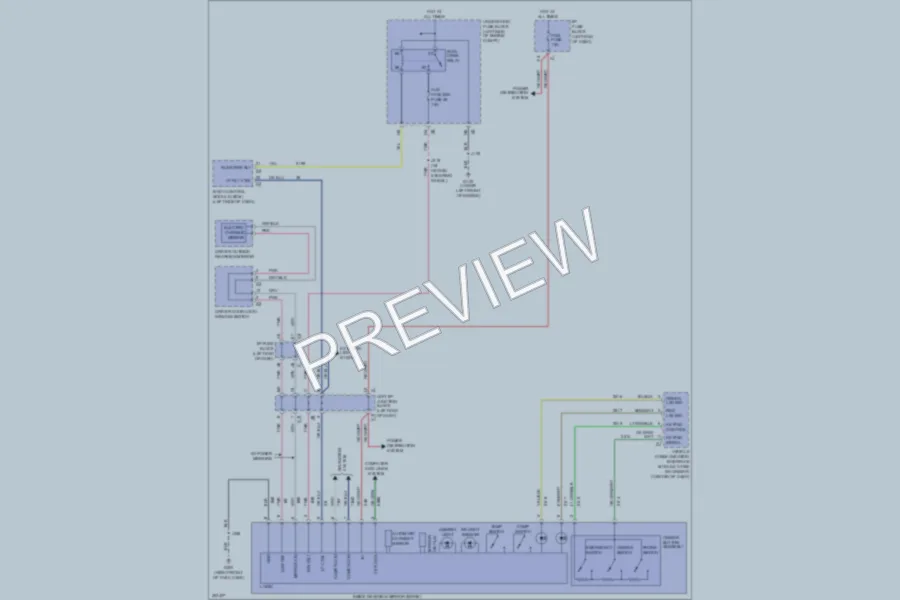 2009 Chevrolet Tahoe Power Mirrors wiring diagram preview