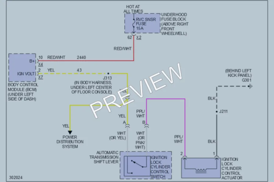 2009 Chevrolet Traverse Shift Interlock wiring diagram preview