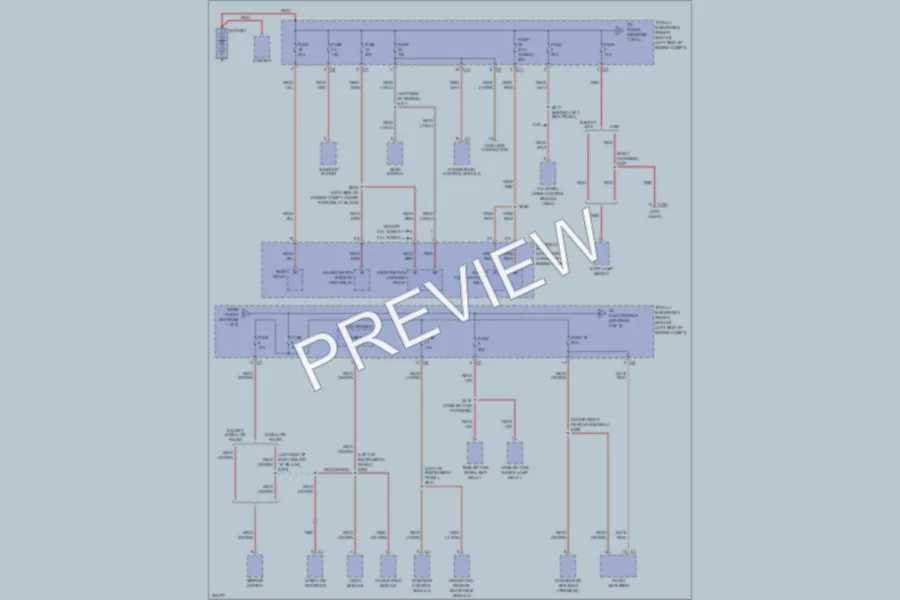 2009 Dodge Caliber Power Distribution wiring diagram preview