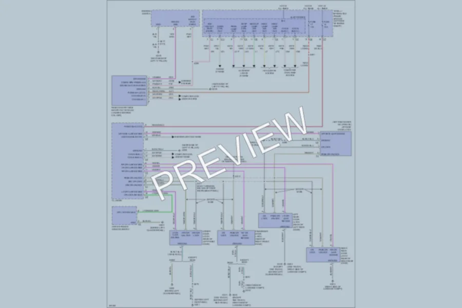 2009 Dodge Caliber Power Door Locks wiring diagram preview