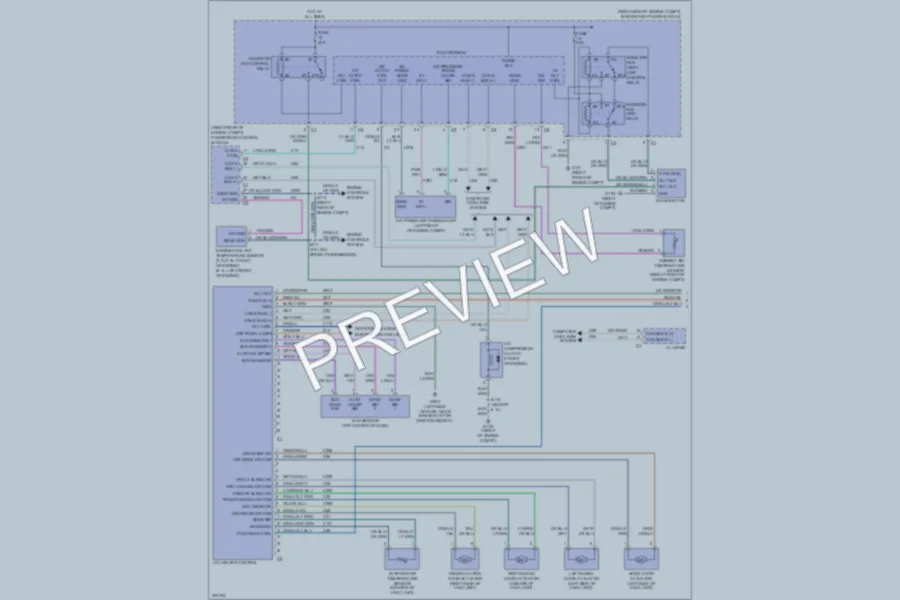 2009 Dodge Charger Air Conditioning wiring diagram preview