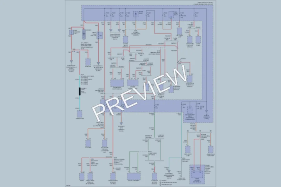 2009 Dodge Charger Power Distribution wiring diagram preview