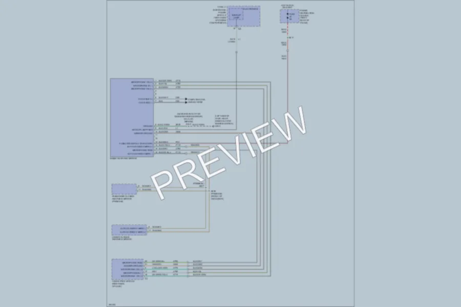 2009 Dodge Charger Power Mirrors wiring diagram preview