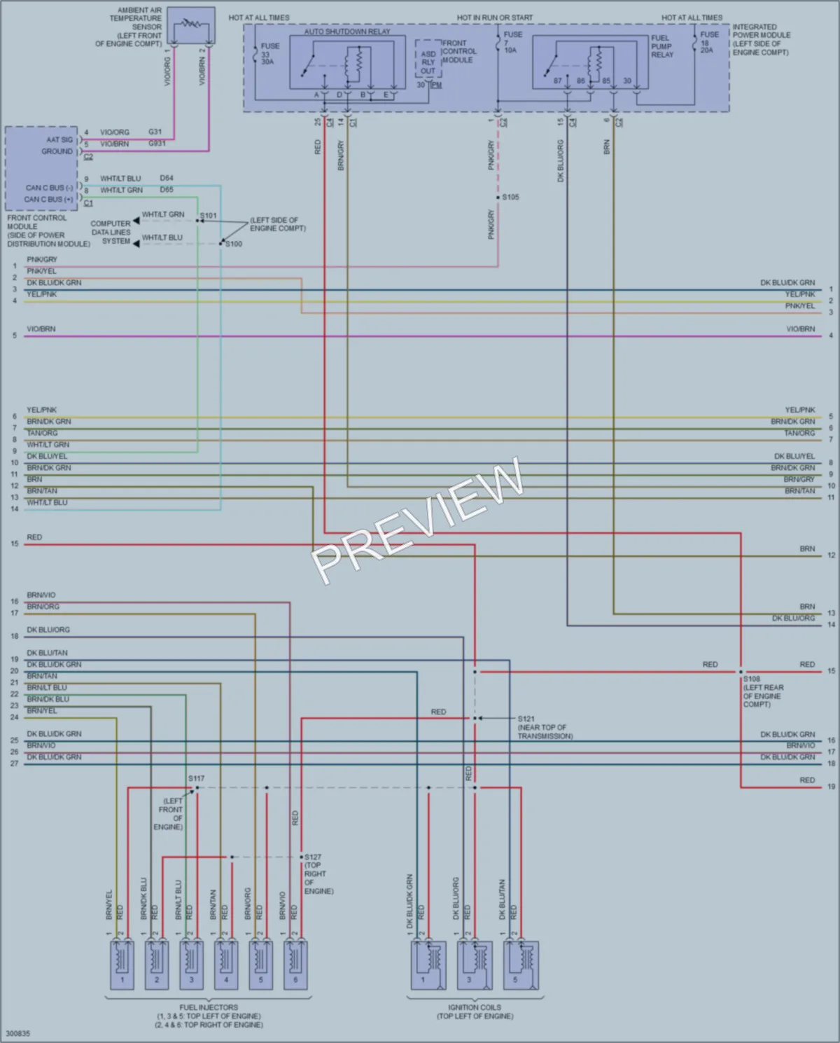 2009 Dodge Dakota Engine Performance wiring diagram preview