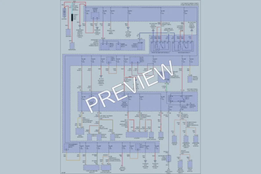 2009 Dodge Durango Power Distribution wiring diagram preview